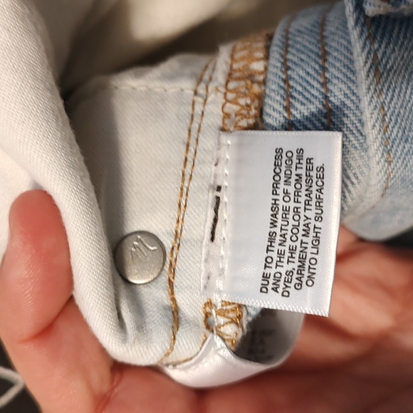 💙 EUC Madewell Brand Button Fly Full Length Classic Straight Non- Stretch Jean - Picture 14 of 16